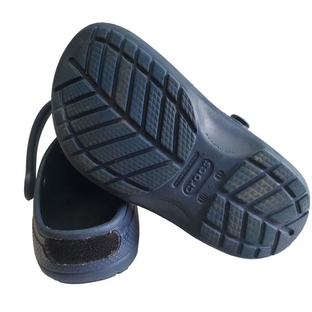 Crocs Classic Clogs Child Toddlers 10-11 Navy Blue Slip On Beach Pool Play
